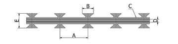 BTO-10 de tipo blade y su dibujo de datos técnicos