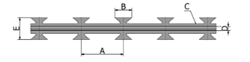 BTO-10 de tipo blade y su dibujo de datos técnicos