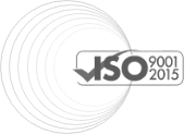 An icon marked with ISO 9001 2015