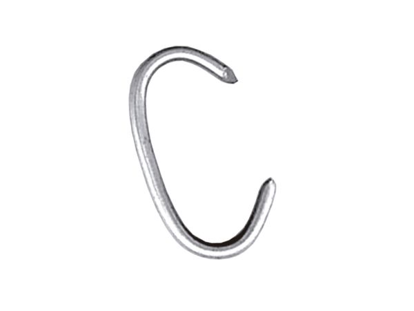 A galvanized Hog ring