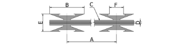 CBT-60 de tipo blade y su dibujo de datos técnicos