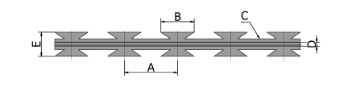 BTO-22 de type lame et son dessin de données techniques